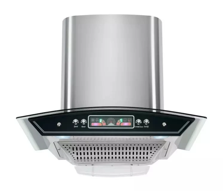 
Customized CE Touch Control Baffle filter 180w 220v Wall Mounted range hood kitchen 