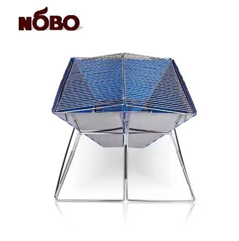 Commercial easy carry foldable stainless steel barbecue grill charcoal bbq grill for Camping