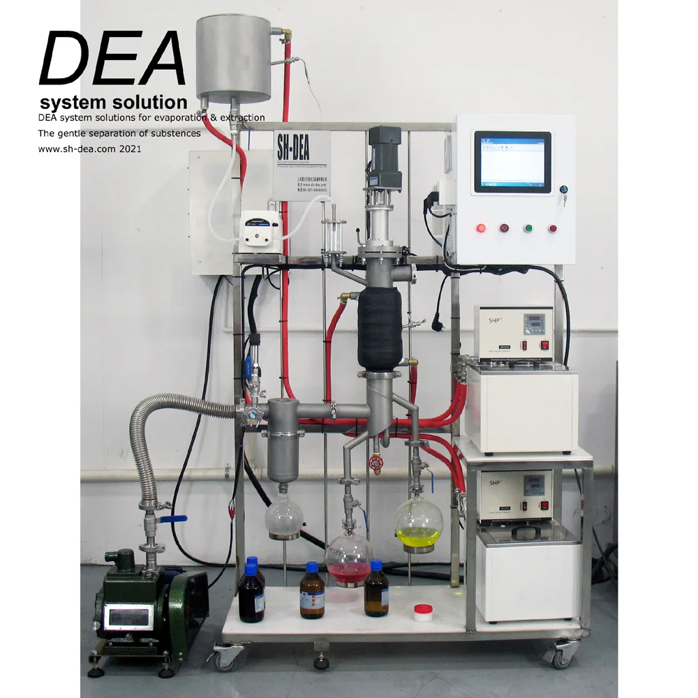 DEA-DZL-5   Plant Herb Oil Short Path Extractor Distiller Essential Oil Distillation Film Evaporator with Best Price