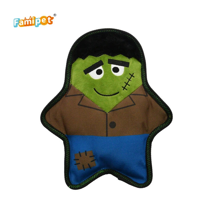 Manufacturer Wholesale High Quality Designer Private Label BAT PUMPKIN AND ZOMBIE Stuffed Squeaky Custom Dog Pet Toy