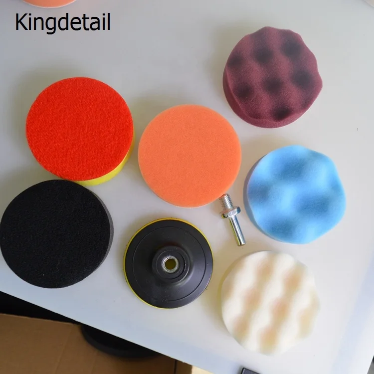 auto detailing 2 inch foam pad kit RO/DA Car Polishing Pads/ Buffing Pads For Car polish