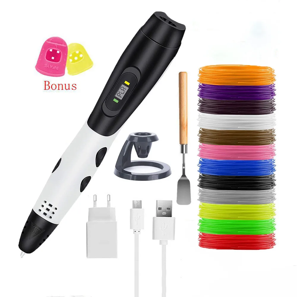 Оригинальная ручка для 3d-печати «сделай сам» с 1,75 мм пла-нитью, креативная игрушка, подарок на день рождения для детей, дизайнерский рисунок