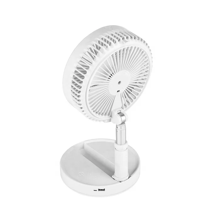 Home Apllinace 7200mAh Rechargeable USB Rotating Handy Fan