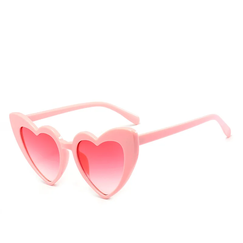 2022 Fashion Party Eyewear Heart Shaped Sunglasses Women Sun Glasses Gradient Heart Glasses