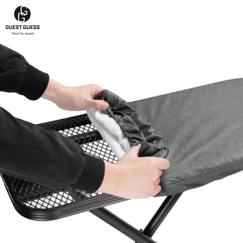 5 Star Hotel Luxury Designed Wardrobe Ironing Center Wall Mounted Folding Ironing Boards with Anti-theft Iron Organizer