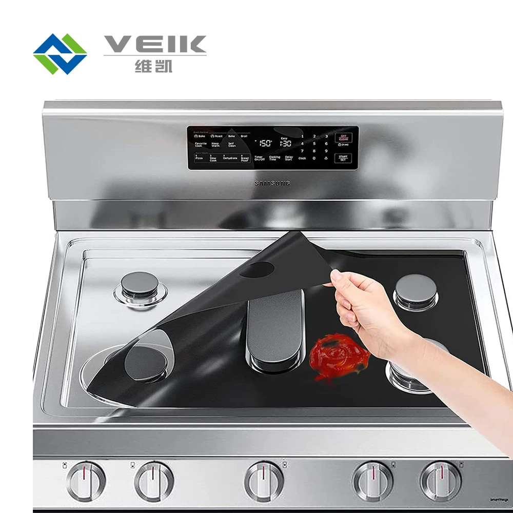 Non Stick Design Liner Can Be Customized PTFE Stove Gas protectors