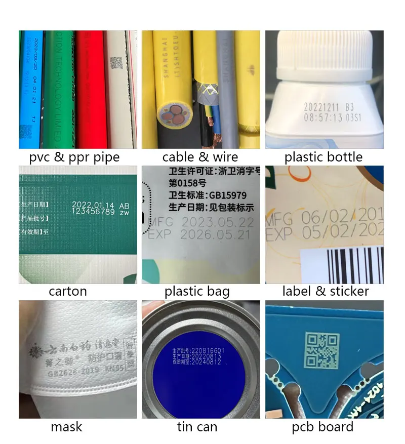 3W 5W UV Flying Online Laser Printer for Label Printing Expiry Date Barcode Serial Number