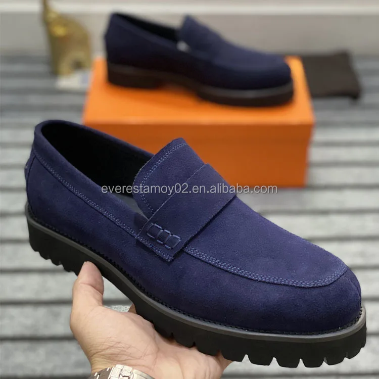 Dress Mens Boat Shoes Office Wear Designer Genuine Leather Trendy Fashion Man Shoes