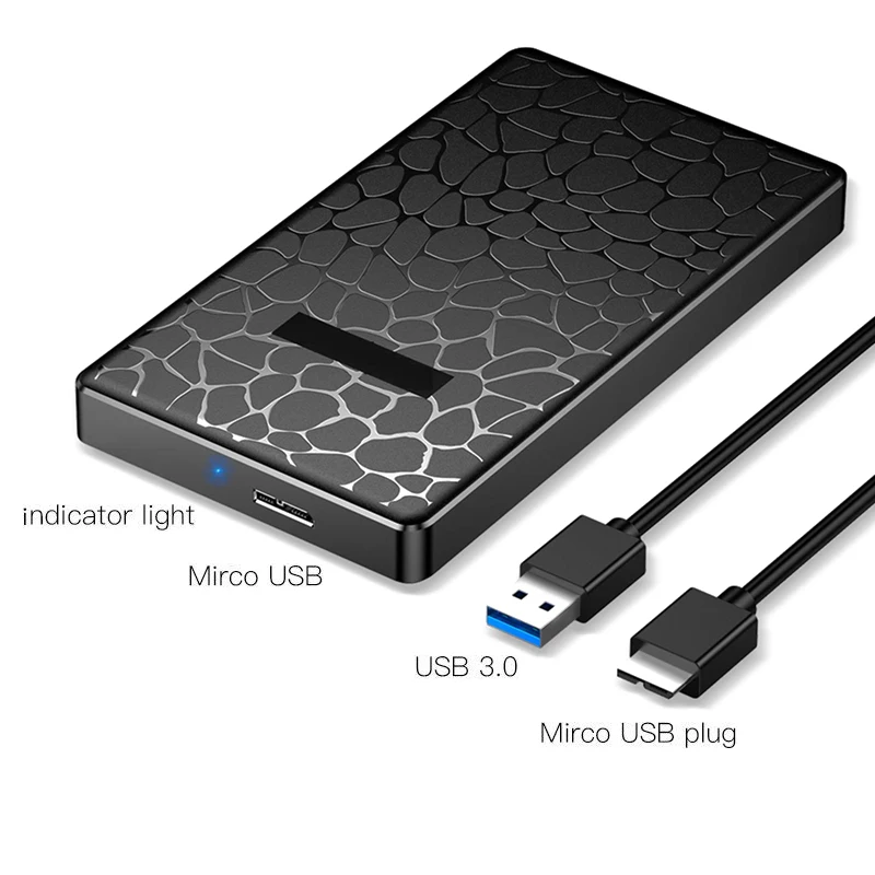 Hdd Case 2.5 Sata To Usb 3.0 Adapter Hard Drive Enclosure For Ssd Disk Hdd Box Type C 3.1 Case Hd External Hdd Enclosure