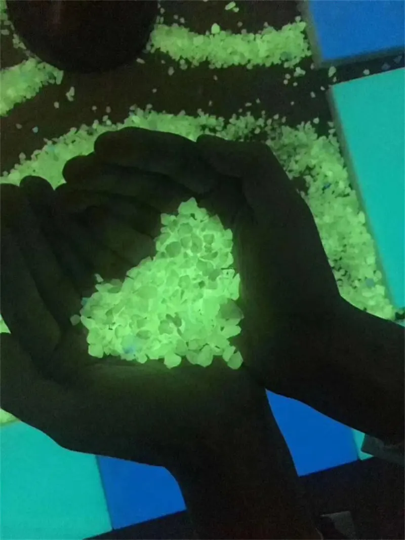 Luminous Sand Stones Glow in The Dark Stones and pebbles for Concrete Glow Path