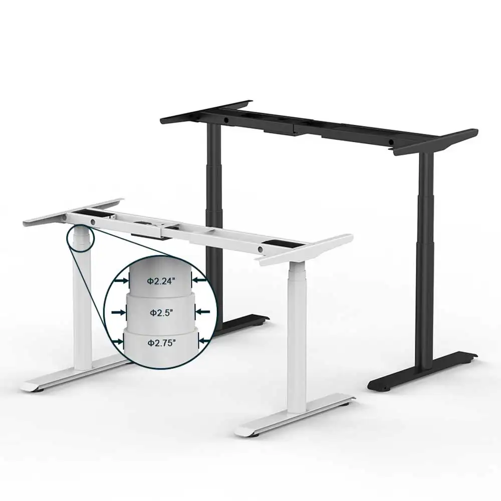 Home Uplift Electronic Lifting Table Height Adjustable Sit To Stand Desk Mechanism Metal Base Ergonomic Office Stand Up Desks
