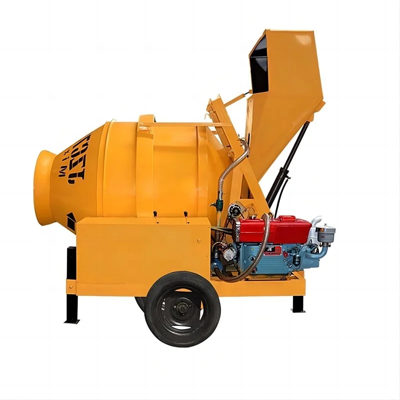 China ZHUCHENG Low Consumption Mini Concrete Mixer Price of Diesel Cement Mixer JZC500 for 400 500L