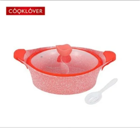  Литое Алюминиевое антипригарное керамическое покрытие cooklover 30 см Индукционное дно Shabu горячий