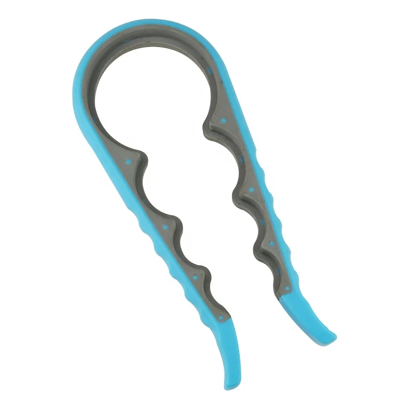 TPR Jar Opener 5 In 1 Multi function Can Opener Kit All In One With Non Slip Silicone Handle