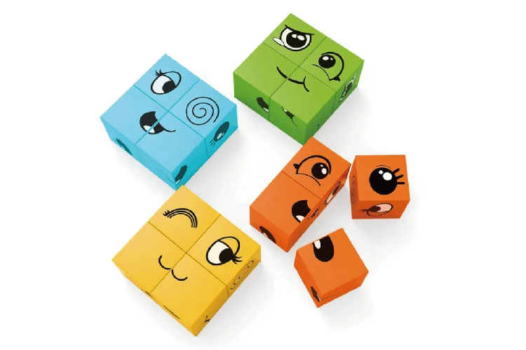 64PCS 3x3 magnetic cube changeable magnetic cube puzzle magnet puzzle cube for educational toys