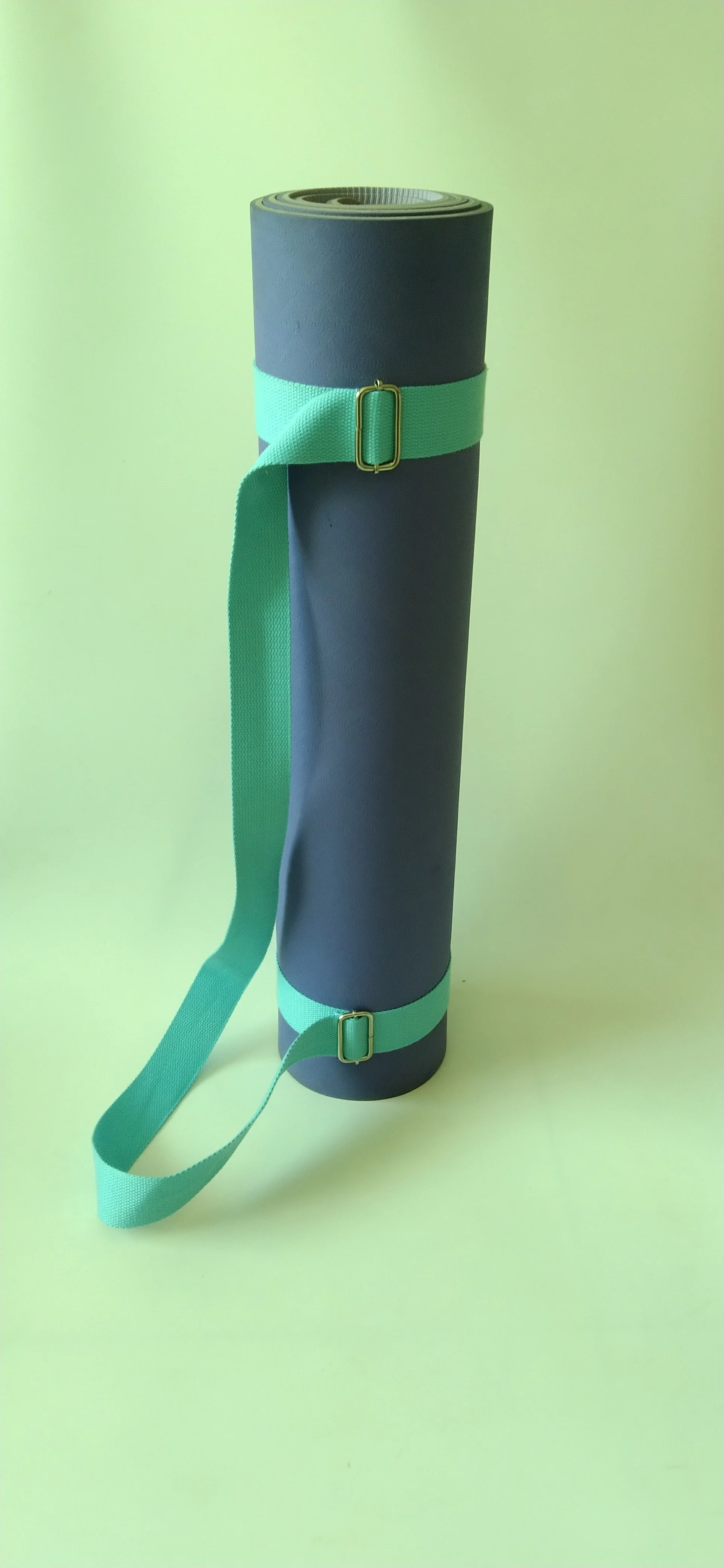 Custom Adjustable yoga strap Cotton or polyester Webbing printed best quality fitness yoga mat D ring strap