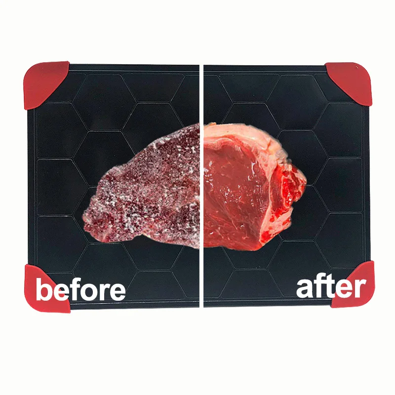 Defrosting Tray Aluminum Frozen Food efrosting Plate Defrost Mat