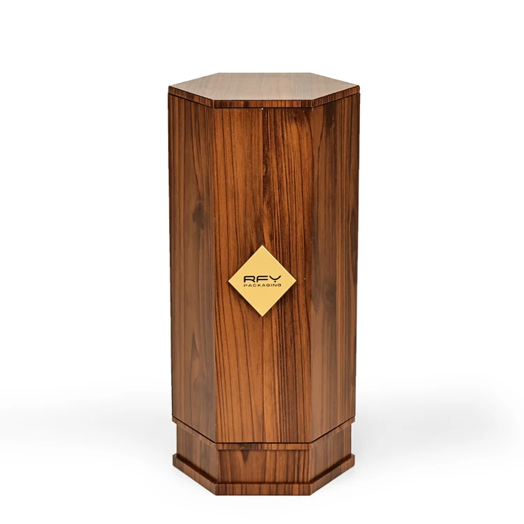 Custom Logo Wood Gift Box Wine Packing Box