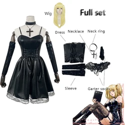 6 pieces per set of DEATH NOTE cos costume Mihai sand cos suit black dress anime cosplay costume