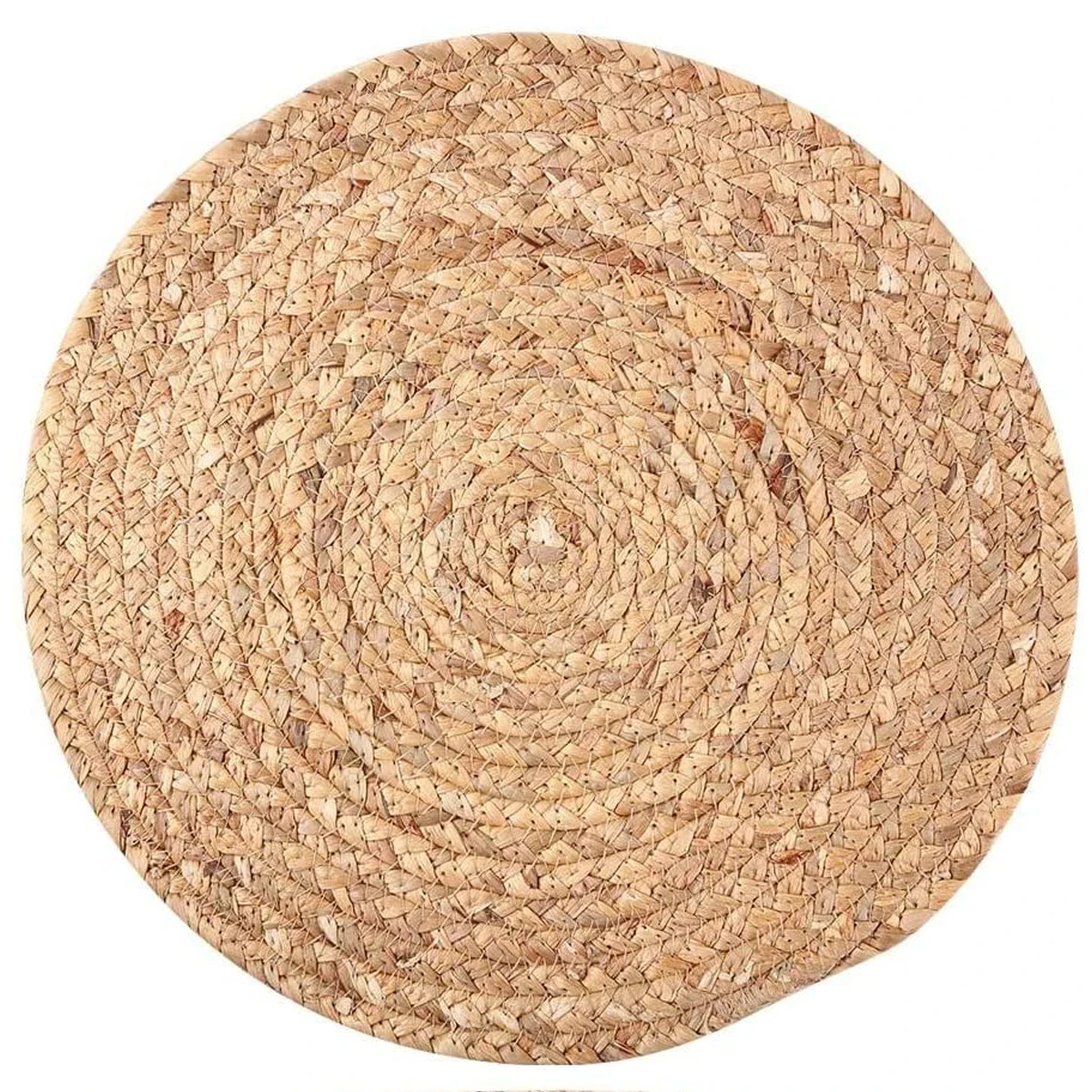 Круглый натуральный гиацинт CR, термостойкий, не скользящий, тканый коврик