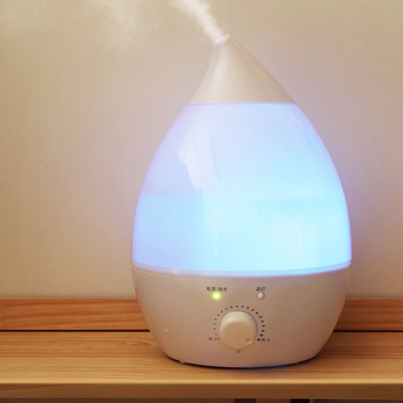 RUNAL OEM ODM H820 Ce Kc Rohs Water Drop Large Capacity Cool Mist Smart Ultrasonic Air Humidifier With 7 Colorful Led Light