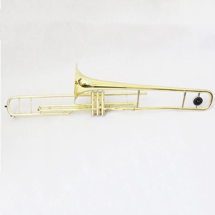 
Brass Body Cupronickel Valves Piston Trombone Wind Instrument (FTB-400) 
