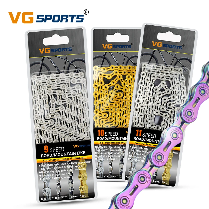 
Bicycle 8 9 10 11 12 Speed Velocidade Electroplated Silver Chain Mountain Road Bike MTB Chains Part 