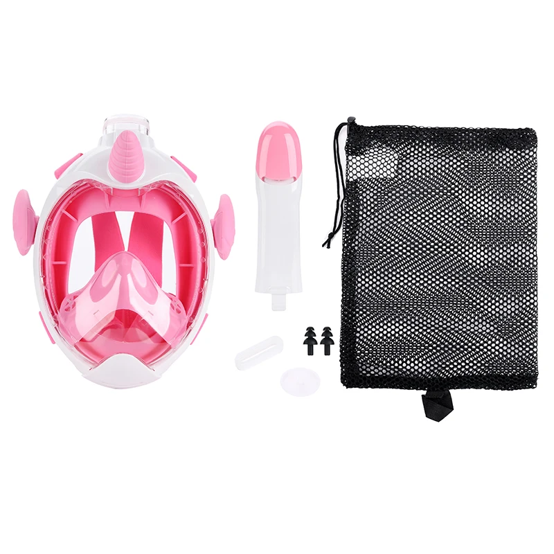 Uniquely Designed Diving Swimming Fashion Snorkeling Competition Free Breathing Full Face Mask For Kids