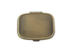 Retro Pill Case Pill Box Pocket 2 Compartment Medicine Case Vitamin Pill Organizer for Pocket Purse and Travel Gifts