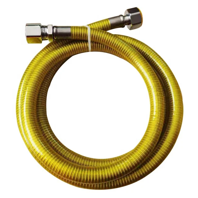 
Factory direct sale pvc flexible natural stainless steel gas hose 
