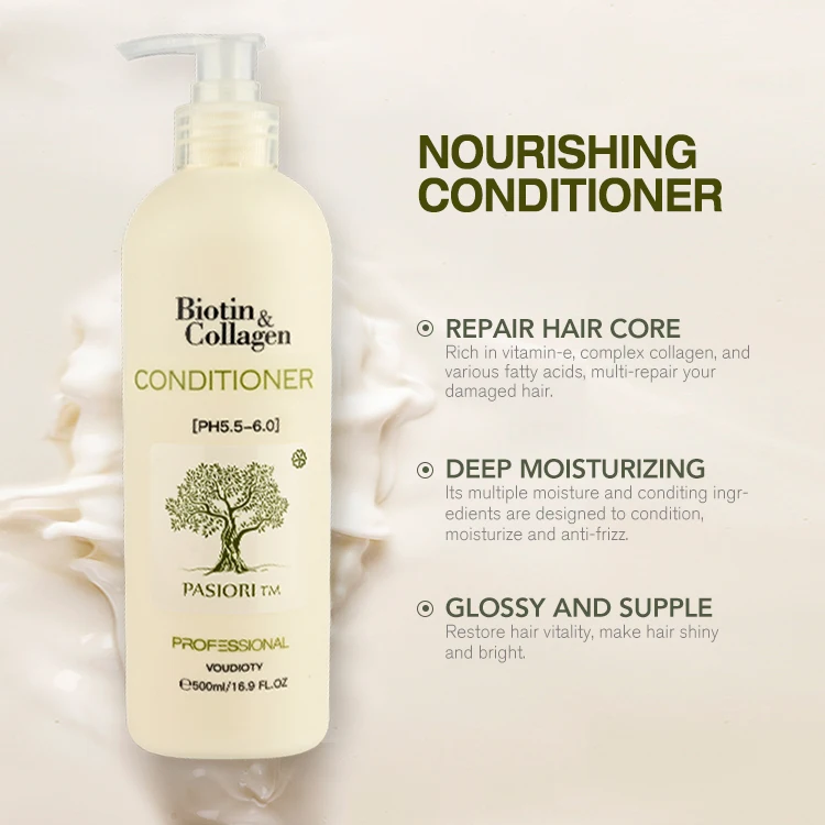 Фирменный натуральный биотин коллагеновый шампунь для роста волос, шампунь и Кондиционер