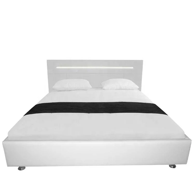  Best Cheap Price Lamb wool fabric bed with good design Fashionable Frame for bedroom
