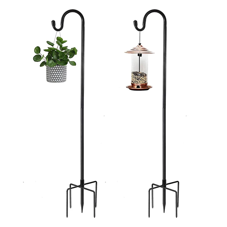double shepherds hooks for outdoor garden lowes walmart wilko  lanterns shepherds hook for bird feeders for outside Garden Lands