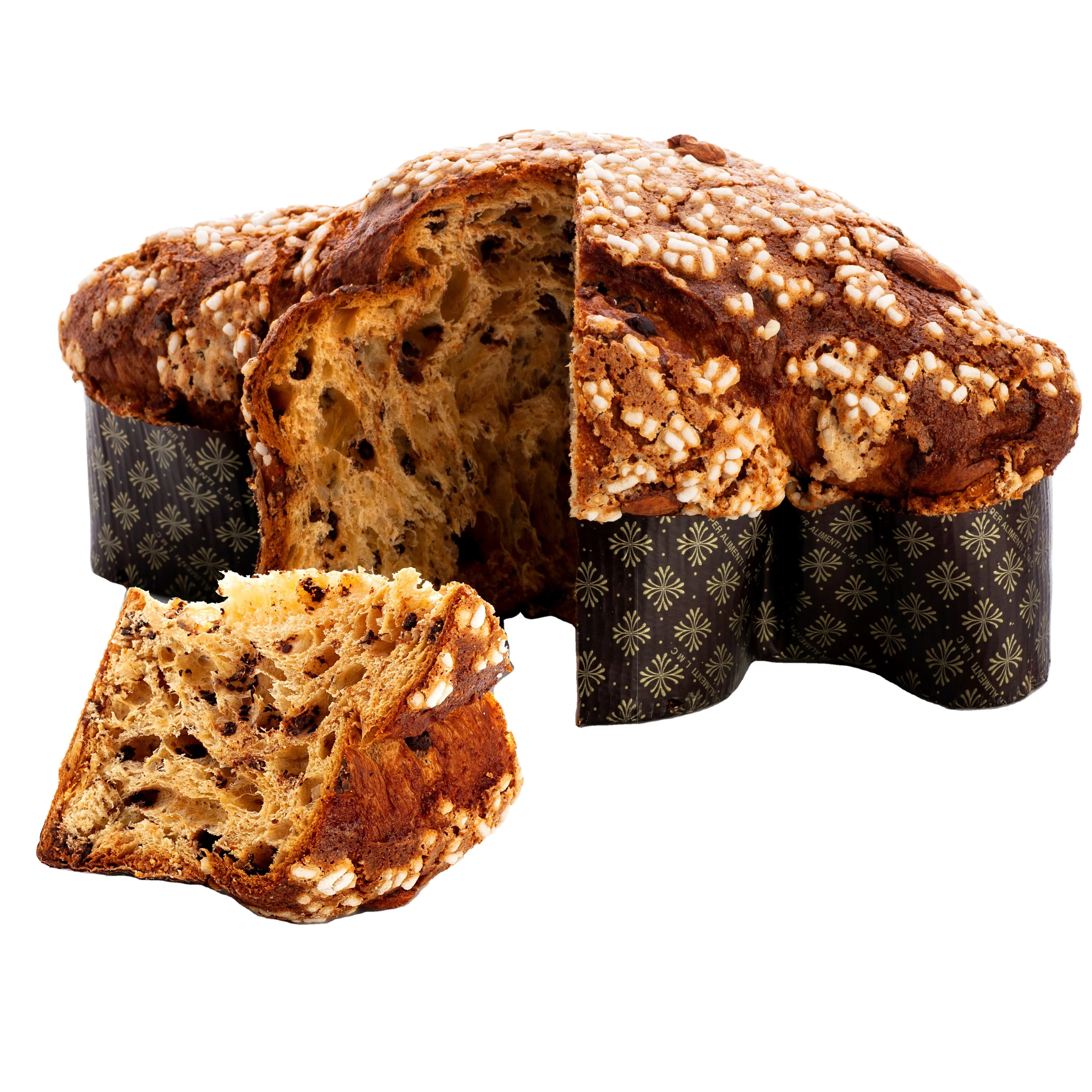 
Premium Made in Italy Traditional Chocolate Almond Easter Yeast Cake 1kg in gift box for export 