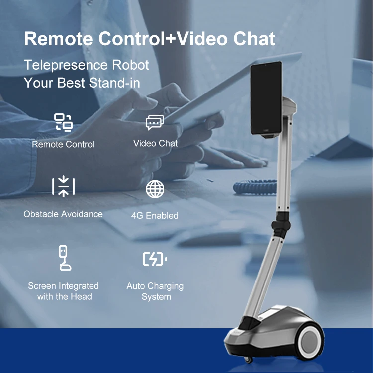 Work From Home Roboter Enterprise Communication Facility Management Remote Inspection Robot