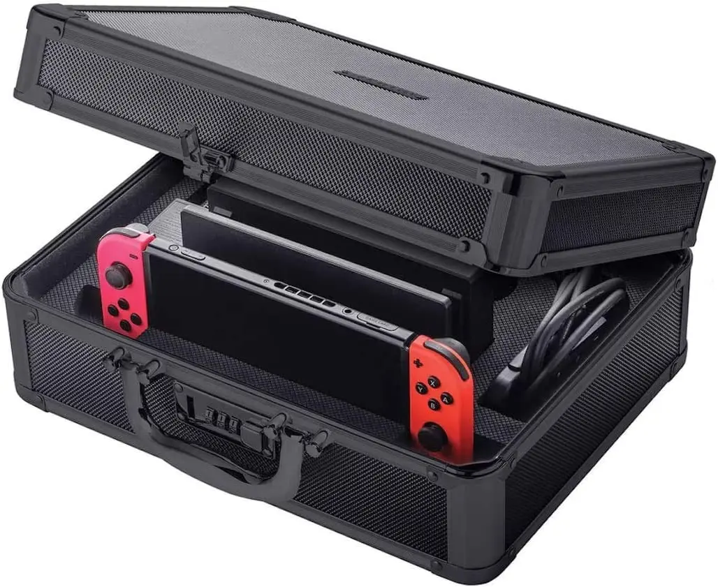 Locking Nintendo Switch Case, Carrying Case Organizes Accessories and Protects, Combination Lock