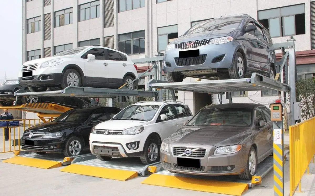 2 Posts Simple Car Parking Lifts/ Hydraulic Car Parking Stacker 2 Levels/ Stereo Garage Vertical Parking