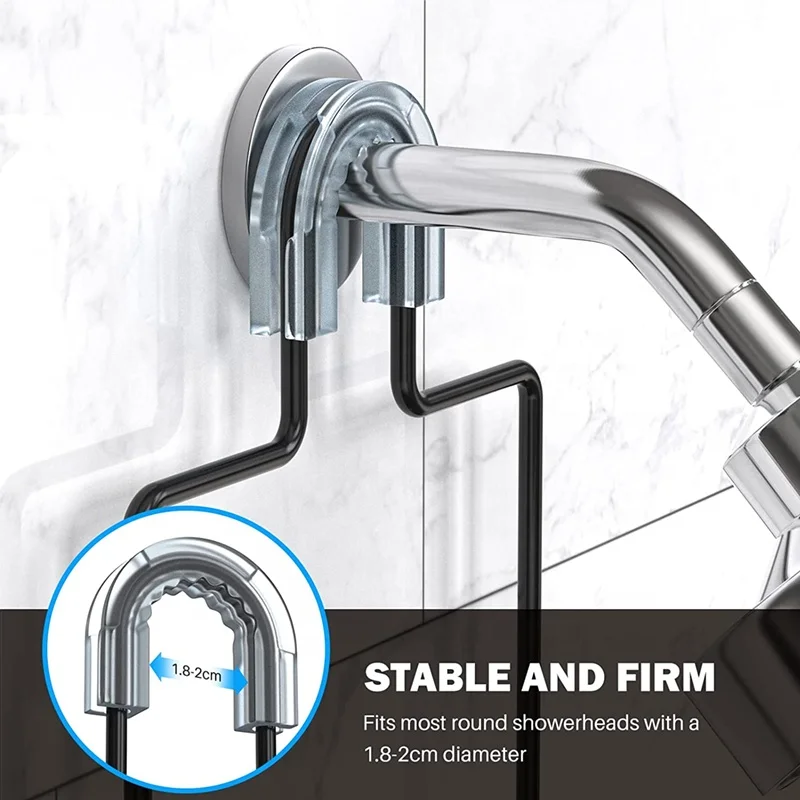 2 tier Stainless Steel Bathroom Shower Shelf hanging Storage Rack Over The Door shower caddy With Hooks