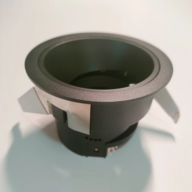 Wellsen Adjustable Single Head Aluminum Gu10 Fixture Mr16 Frame Black White Recessed Down Light Housing