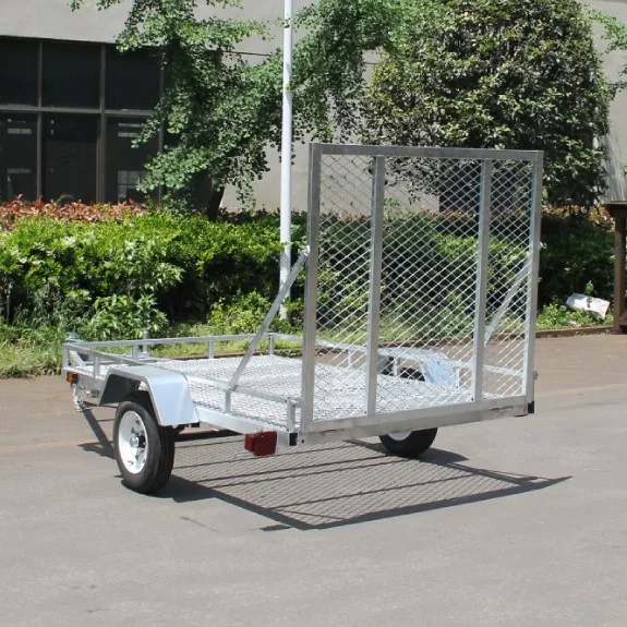 The United States Registered 5x8 5x10 6x12 7x14 Premium Powder Coated Mesh Floor ATV Landscape Trailer