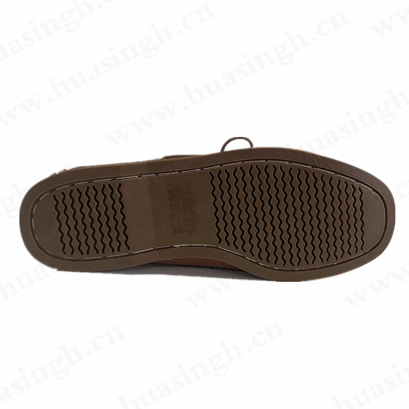 LXG,Egypt market popular brown color leather shoelace penny shoes best selling half insole cheap peas shoes HSW065
