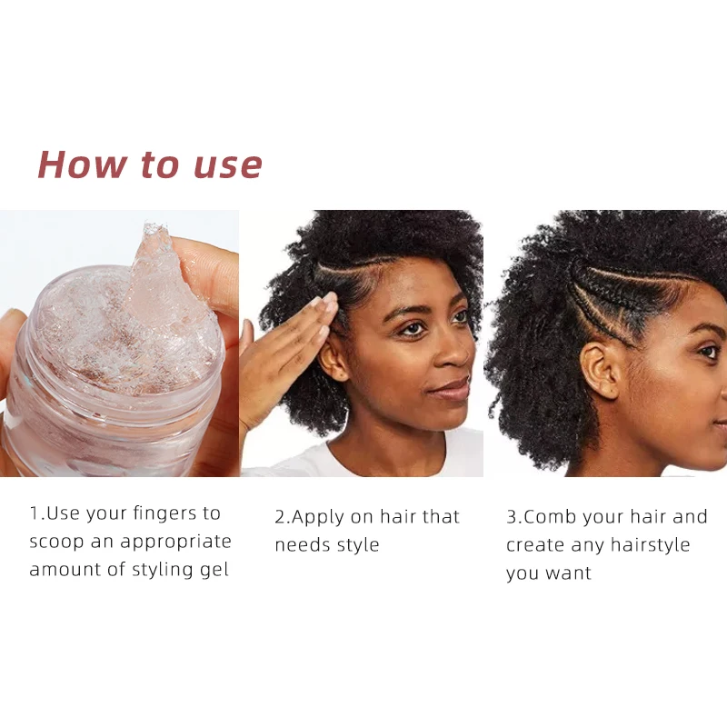 Собственная этикетка, полностью натуральные волосы, дополнительная фиксация, пользовательская этикетка, долговечный воск для контроля краев