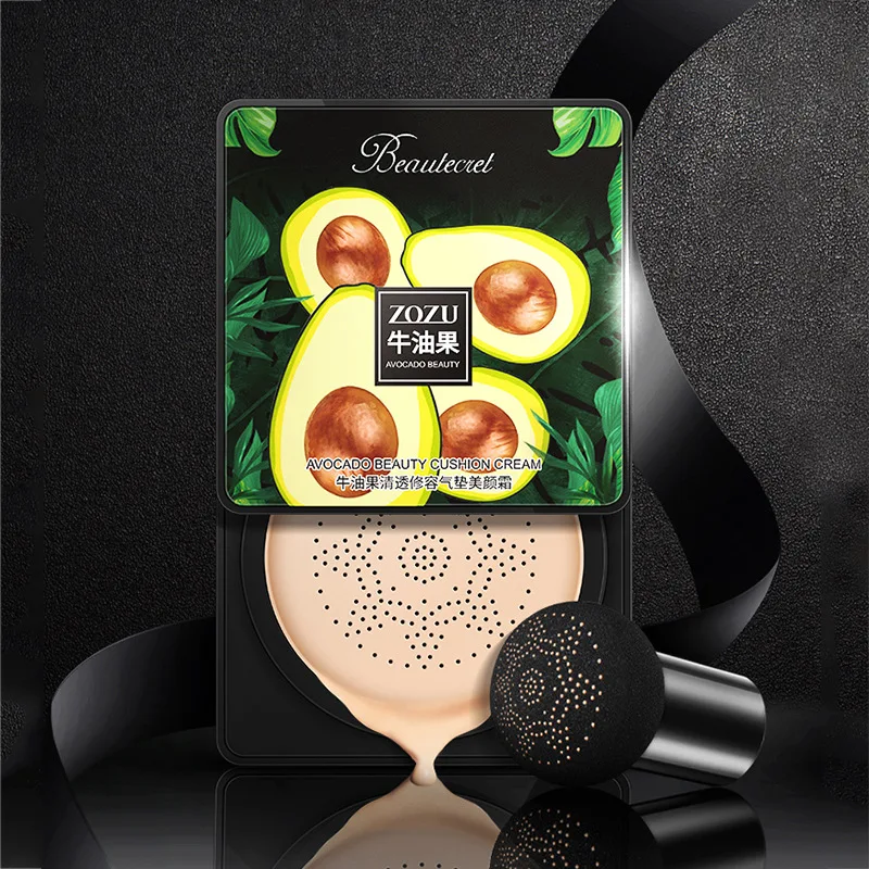 Korean Avocado Popular Blemish Concealer Foundation Base Makeup Natural Moisturizing Mushroom Air Cushion BB Cream
