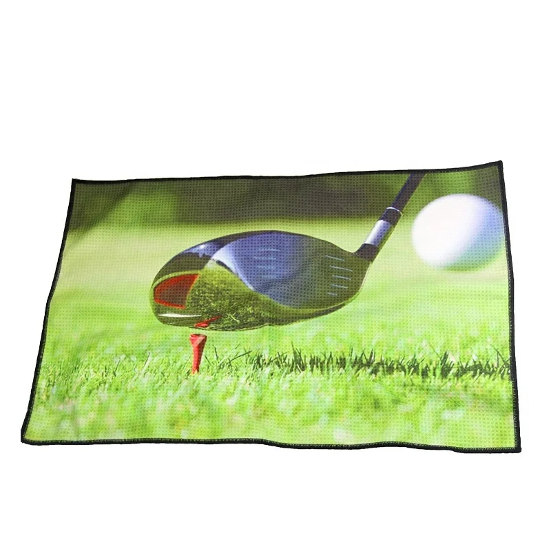 high quality custom Golf Towel with Multi Fashion full color Prints
