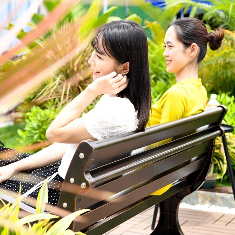 MOJIA Quality Bench 180cm Cast Aluminum 130cm 150cmmetal Garden for Park 200cm Patio Benches