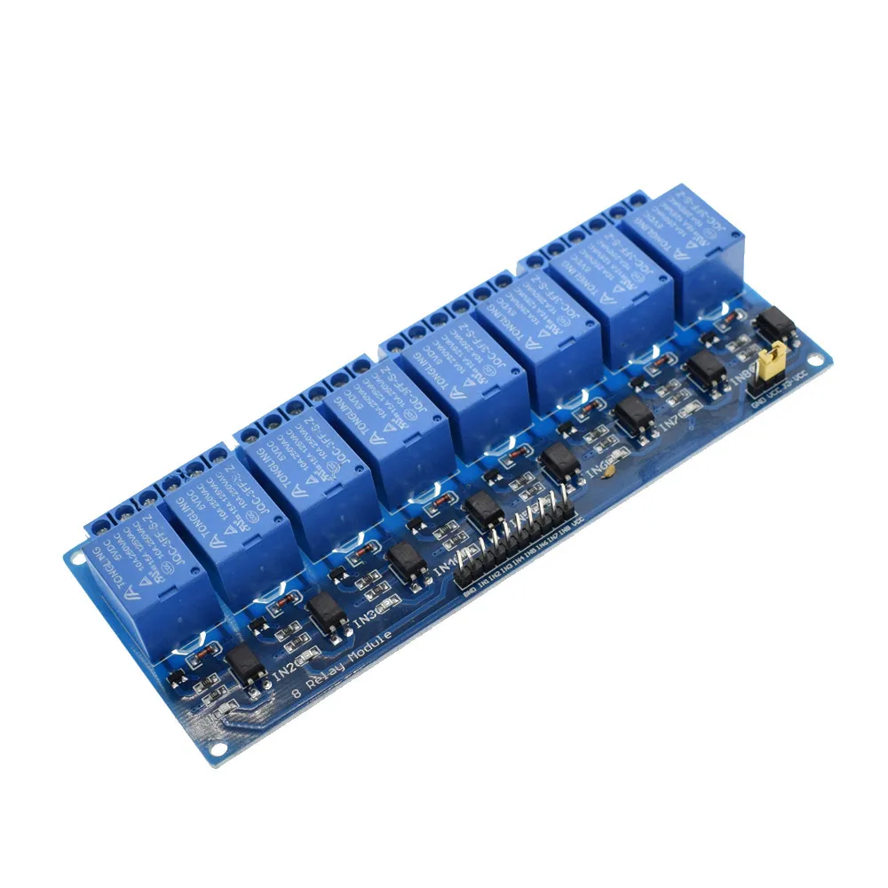 RDS Electronics 5v 12v 1 2 4 6 8 channel relay module with optocoupler Relay Output 1 2 4 6 8 way relay module