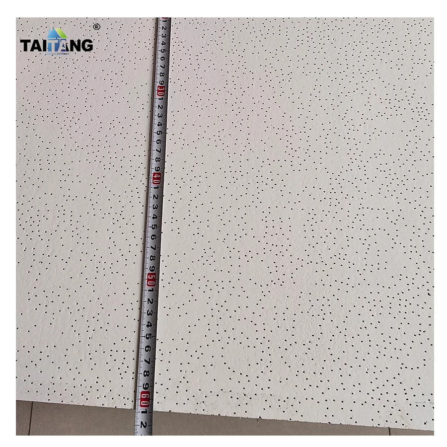 USA Black Ceiling Tiles 60 X 60 Acoustic Fiberboard Drop T Bar Ceiling Tiles 2X2