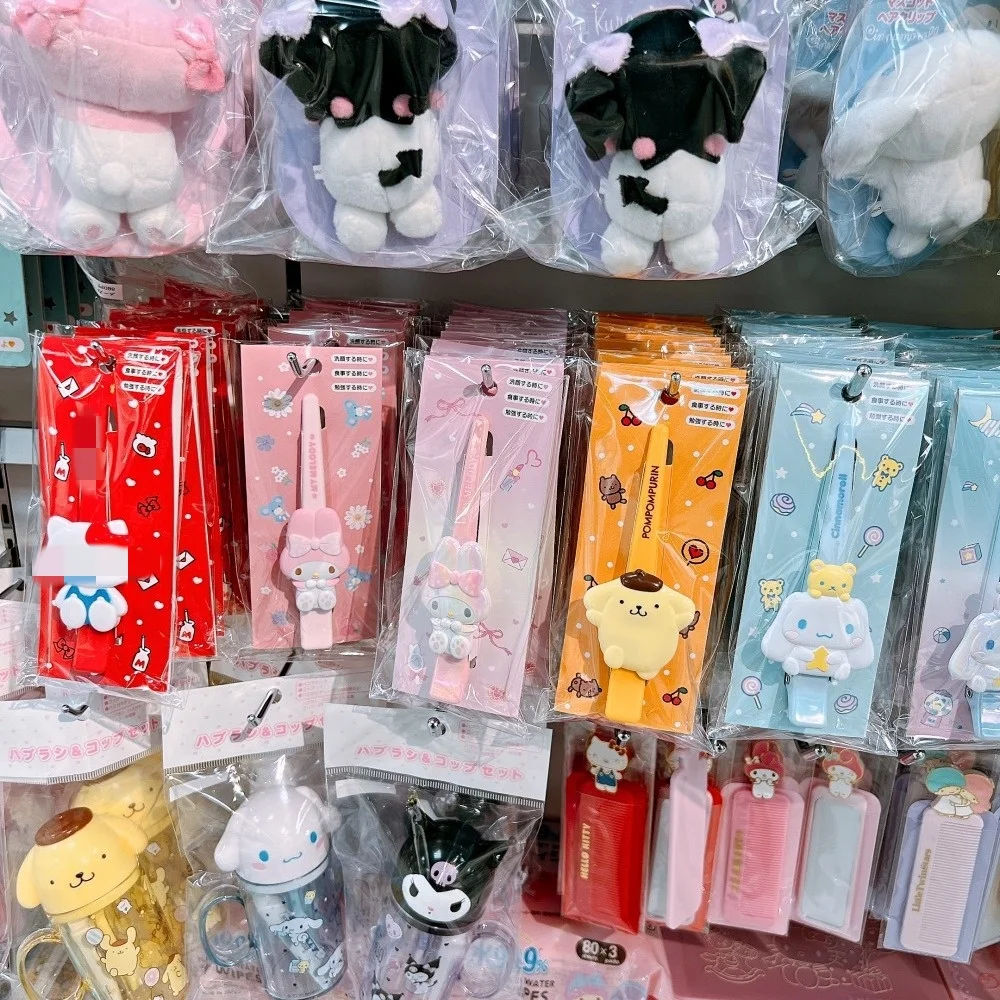 DHF584 Wholesale kawaii cat Hairpin cartoon Kuromi Melody hair clip anime fringe clips hair accessories for children gift