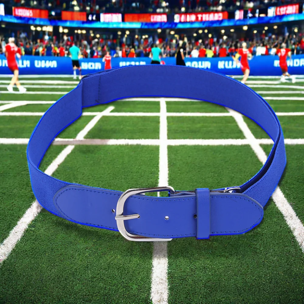 OEM Customizable Sports Golf Adult Waist Belts Adjustable Elastic PU Leather Simple Style Wholesale Sports Belt