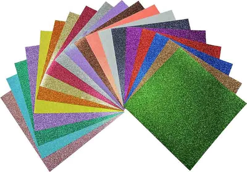 Card making Kit Paper Adhesive Backed Custom Glitter Art Paper Origami Craft DIY Decoration School Home Use